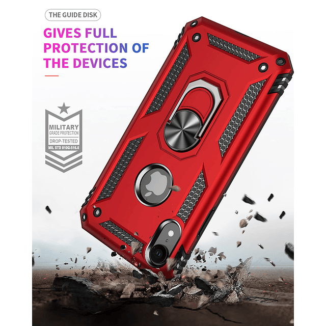 - Funda compatible con iPhone XR con protector de pantalla H