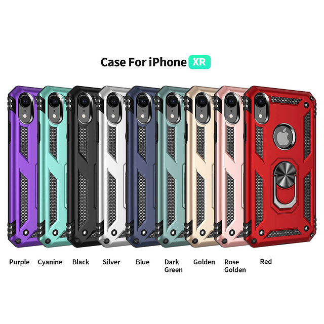 - Funda compatible con iPhone XR con protector de pantalla H