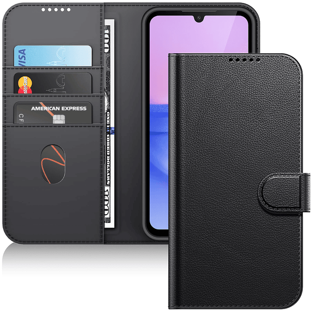 Funda tipo cartera para Samsung Galaxy A15 5G / 4G de 6,5 pu