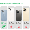 Compatible con iPhone 14 Funda Transparente, Suave a Prueba