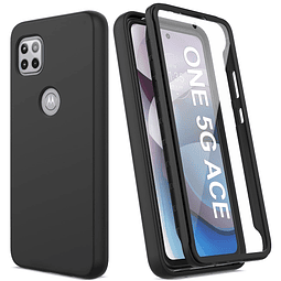 V/A para Motorola One 5G Ace Funda con protector de pantalla