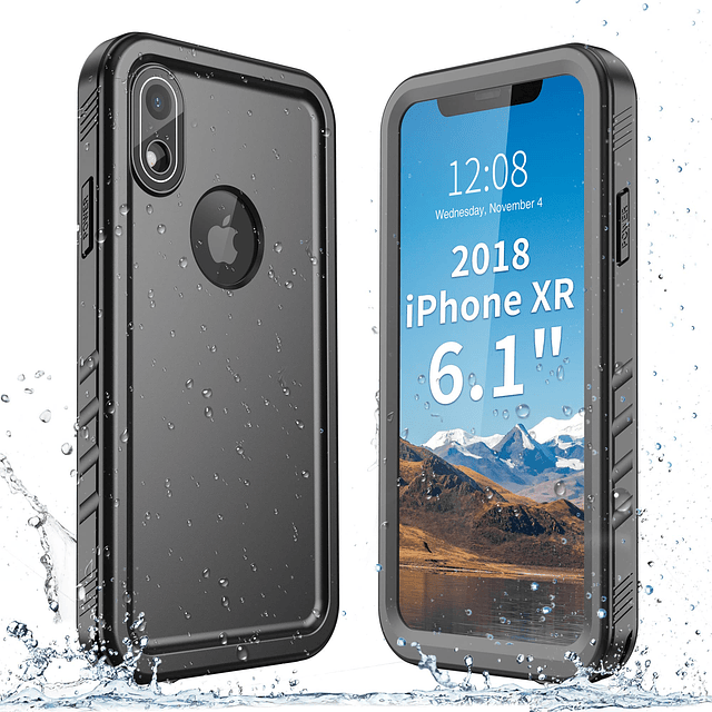 Funda impermeable IP68 para iPhone XR – Funda de cuerpo comp