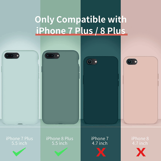 Funda diseñada para iPhone 8 Plus, diseñada para iPhone 7 Pl