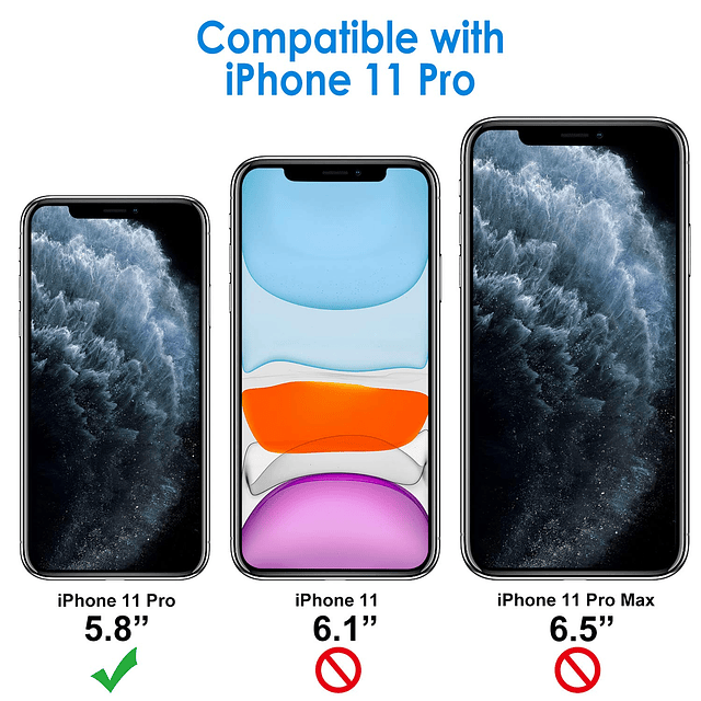 Funda para iPhone 11 Pro de 5,8 pulgadas, no amarillea, a pr