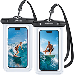 Funda Impermeable para Teléfono - [Paquete de 2] [Fácil Bloq