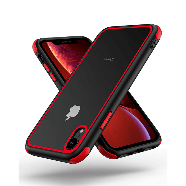 Funda Transparente para iPhone XR, Carcasa Protectora Multic