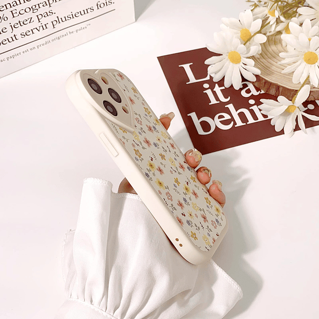 Compatible con iPhone 14 Pro Funda Linda Flor Floral Hoja co