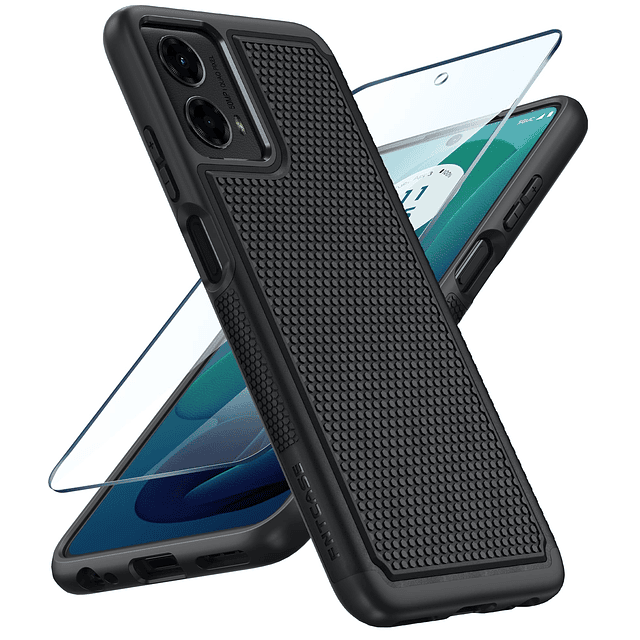 para Motorola Moto G-5G-2024 Funda: Funda protectora de dobl