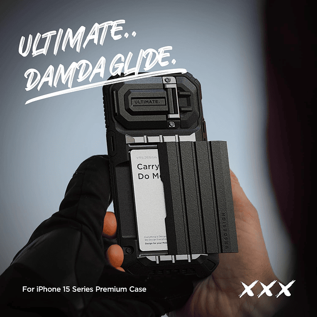 Damda Glide Ultimate para iPhone 15 Pro Max (2023), funda ti