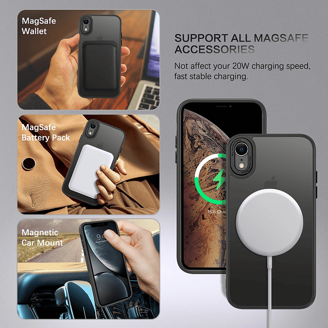 Funda para iPhone Xs Max [Compatible con Magsafe] Translúcid