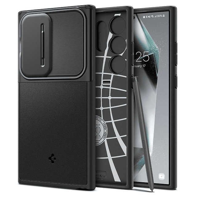 Optik Armor diseñado para Galaxy S24 Ultra Case (2024) [Prot