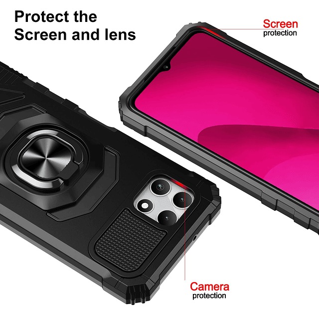 Funda para teléfono T-Mobile REVVL 7 5G con protector de pan