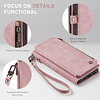 - Funda tipo cartera compatible con iPhone 15 Plus con tarje