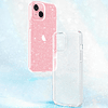 Compatible con iPhone 15 Plus Funda con Purpurina, Transpare