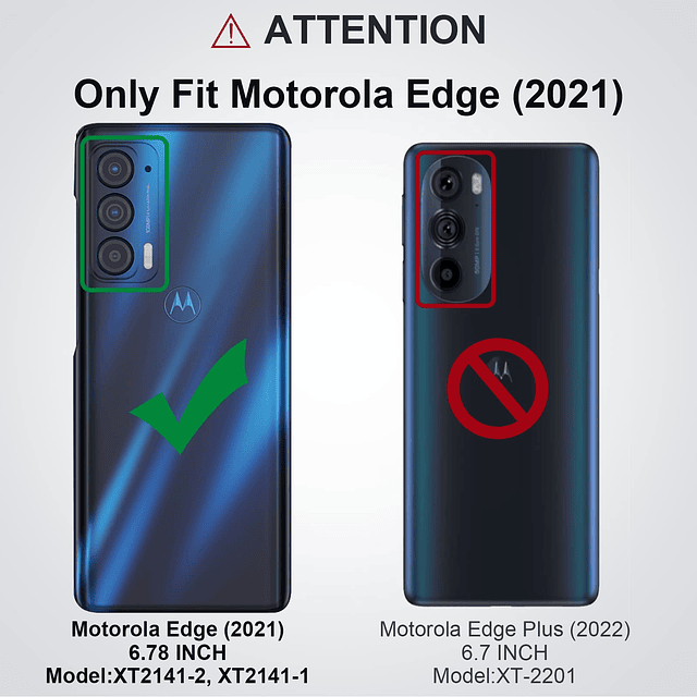 para Motorola Edge 2021 / Motorola Edge 5G UW Funda: Funda P