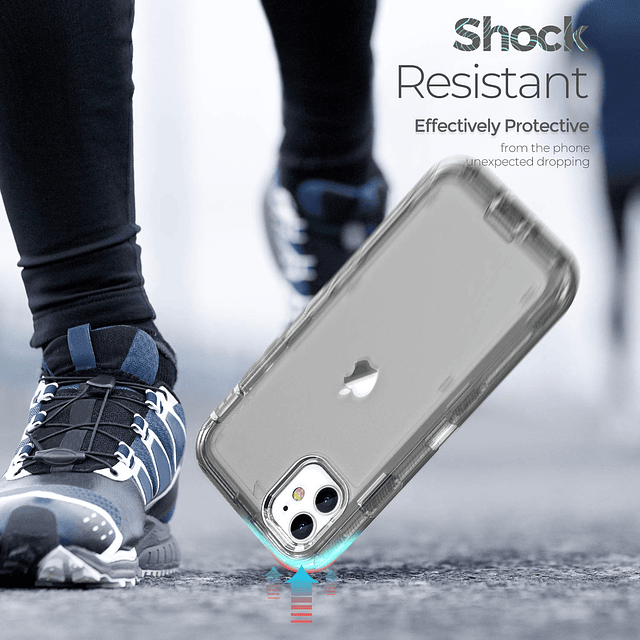 Funda compatible con iPhone 11, resistente a los golpes, ant