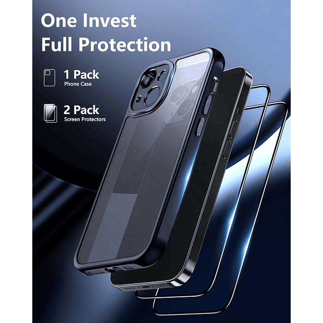 Funda para iPhone 15 Plus, [Protección Completa de la Cámara