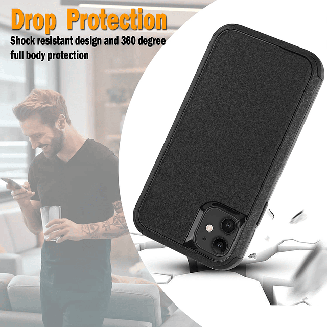 Funda para iPhone 11, 3 en 1, funda protectora resistente pa