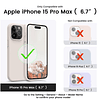 Compatible con iPhone 15 Pro Max, [Serie sedosa y suave al t