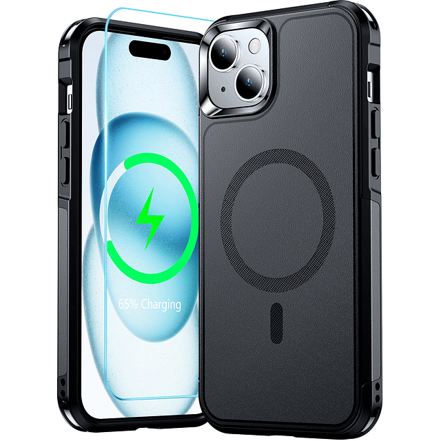 Funda para iPhone 15, funda magnética para iPhone 15 [compat