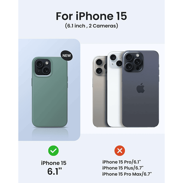 Diseñado para iPhone 15, funda de silicona para teléfono [pr