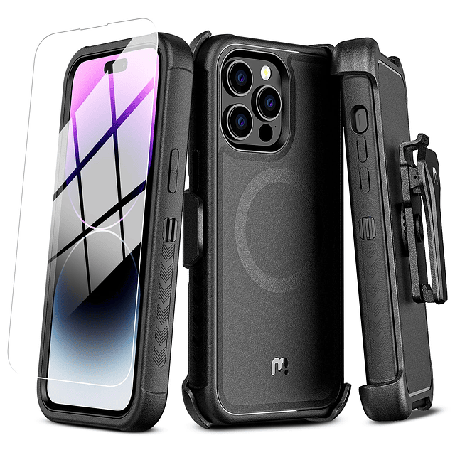 Maverick Series Funda para iPhone 14 Pro Max con funda con c