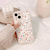 - Funda compatible con iPhone 14, diseño de flores y hojas f