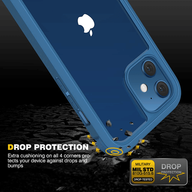 Diseñado para iPhone 12/12 Pro, estuche resistente de cuerpo