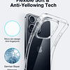 Funda transparente para iPhone 16 Pro Max, [ultrafina] [anti