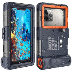 Funda para teléfono de buceo con esnórquel subacuático para