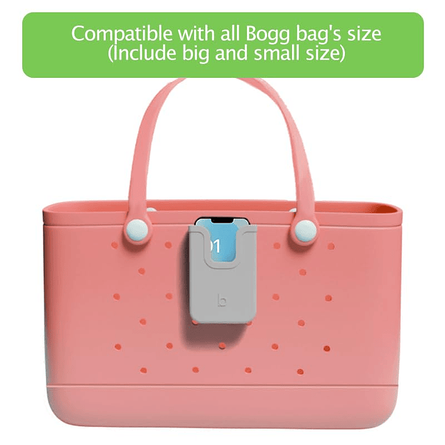 Soporte de silicona para teléfono compatible con Bogg Bag, a