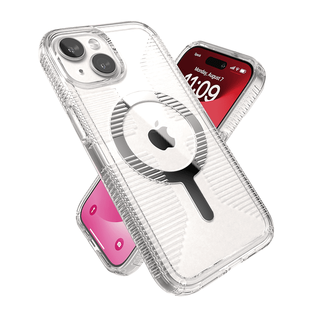 Clear Funda para iPhone 15 - Delgada, diseñada para MagSafe,