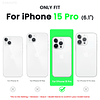 Compatible con iPhone 15 Pro Funda de 6.1", Silicona Líquida