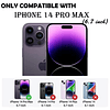 - Funda para iPhone 14 Pro Max con 2 protectores de pantalla