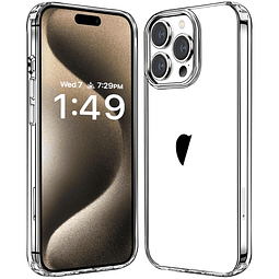 Compatible con iPhone 15 Pro Funda Transparente, Funda para