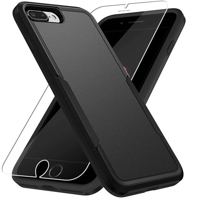 Funda para iPhone 8 Plus, iPhone 7 Plus, con protector de pa