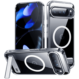 Clear Compatible para Google Pixel 9 Pro XL Funda con Soport