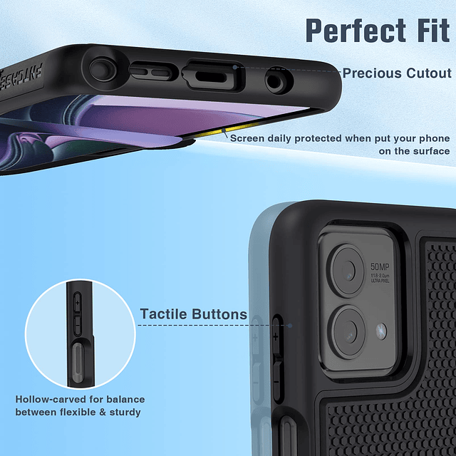 para Motorola Moto G-Stylus-5G-2023: Funda protectora para t