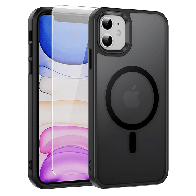 Funda para teléfono iPhone 11, fuerte magnético, compatible