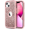 Funda para iPhone 13 con purpurina, bonita y brillante funda