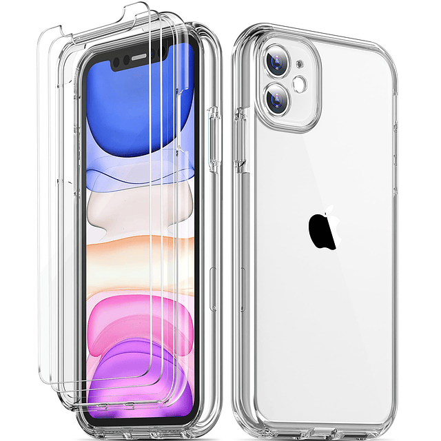 Compatible con iPhone 11, y [2 protectores de pantalla de vi