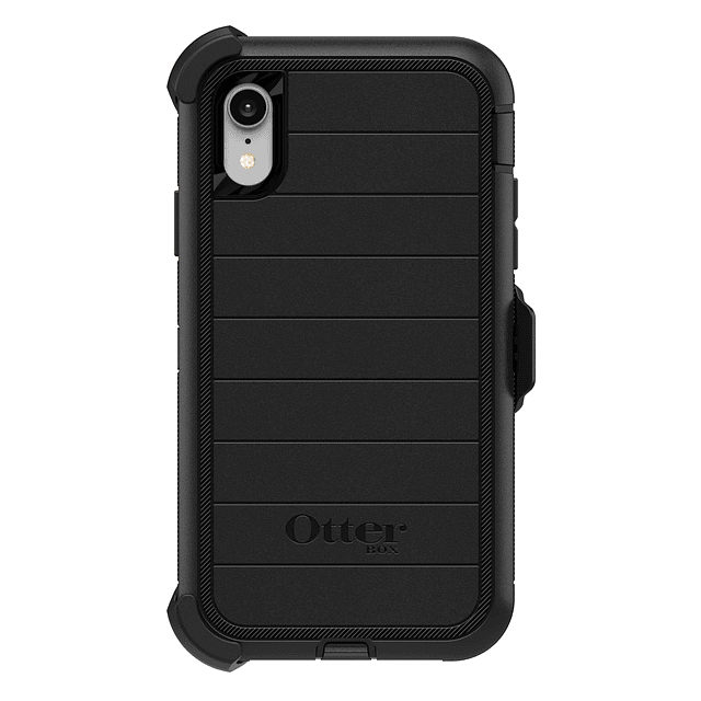 Estuche para iPhone XR Defender Series - NEGRO, resistente y