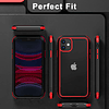 Funda transparente para iPhone 11, con protectores multicolo