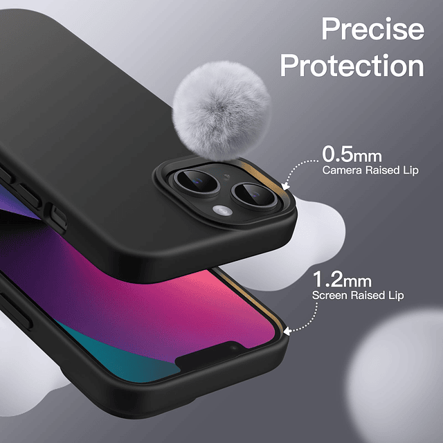 Funda de Silicona para iPhone 13 de 6,1 Pulgadas, Funda Prot