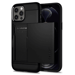 Funda Slim Armor CS para iPhone 12/12 Pro - Negra, protecció