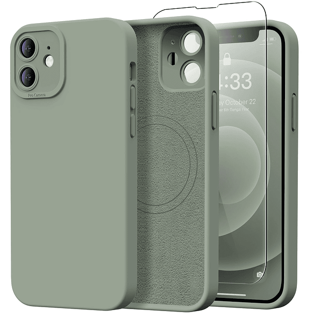 Funda Magnética para iPhone 12 Mini con Protector de Pantall