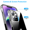 Compatible con iPhone 14 Pro, Funda Transparente Suave a Pru