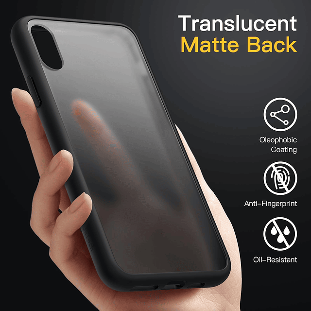 Funda mate para iPhone Xs y iPhone X de 5,8 pulgadas, protec