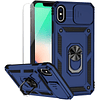 Funda para iPhone X/iPhone Xs con cubierta de lente de cámar