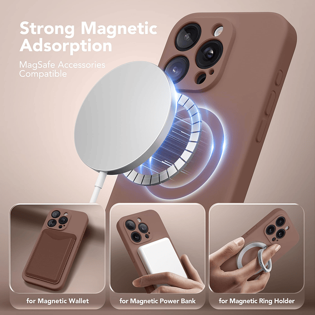 Funda Magnética para iPhone 14 Pro, Compatible con MagSafe,